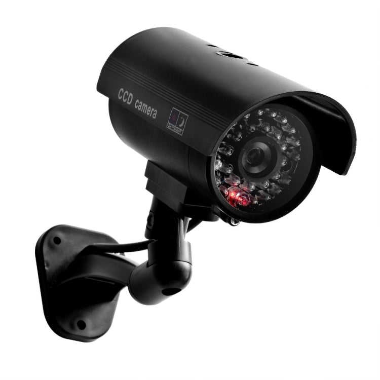 Waterproof Dummy CCTV Camera With Flashing LED For Realistic Looking for Security Alarm(black) - Security by buy2fix | Online Shopping UK | buy2fix