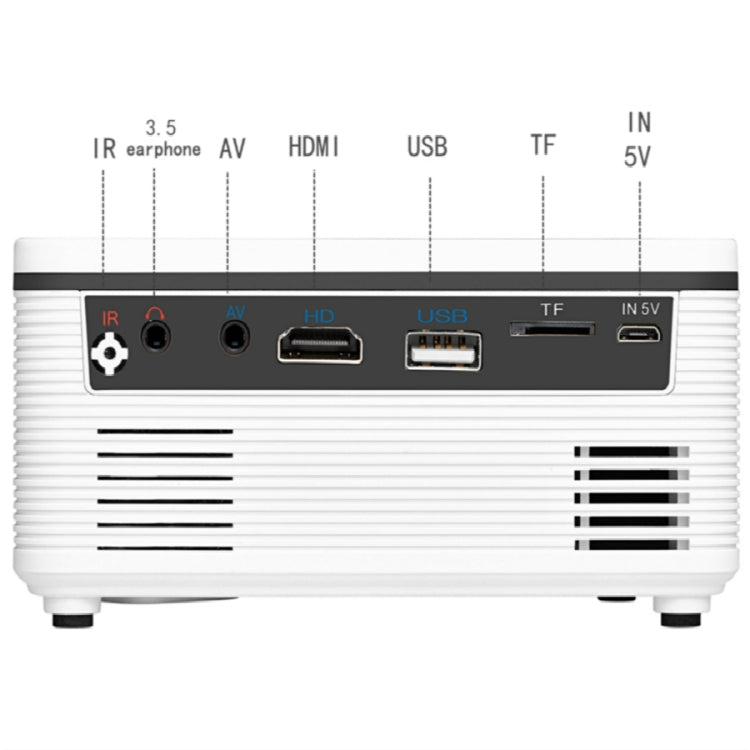 S361 80 lumens 320 x 240 Pixel Portable Mini Projector, Support 1080P, UK Plug(Black) - Consumer Electronics by buy2fix | Online Shopping UK | buy2fix