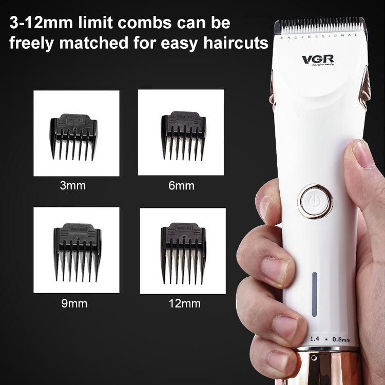 VGR V-005 9W Electric Hair Clipper with Base, Plug Type: EU Plug - Hair Trimmer by VGR | Online Shopping UK | buy2fix