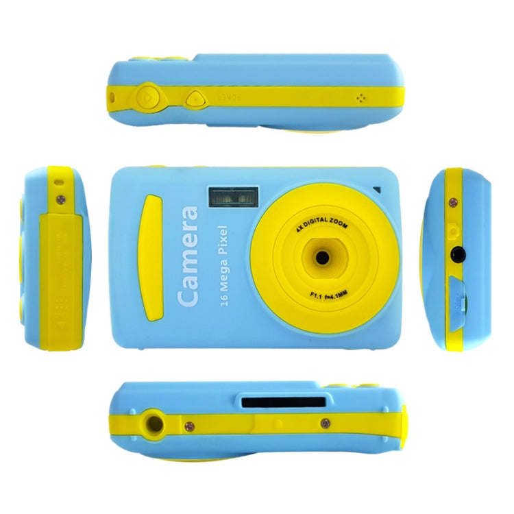 2.4 Inch 16MP 720P Mini LSR Cam Digital Camera for Kids Baby Cute Cartoon Multifunction Toy Camera Children Birthday(Gold) - Consumer Electronics by buy2fix | Online Shopping UK | buy2fix