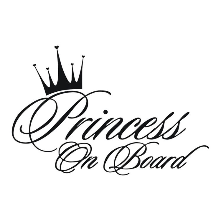 Princess Baby Pattern Car Decal Reflective Laser Vinyl Car Sticker, Size: 16.5x10.9cm(Black) - Decorative Sticker by buy2fix | Online Shopping UK | buy2fix