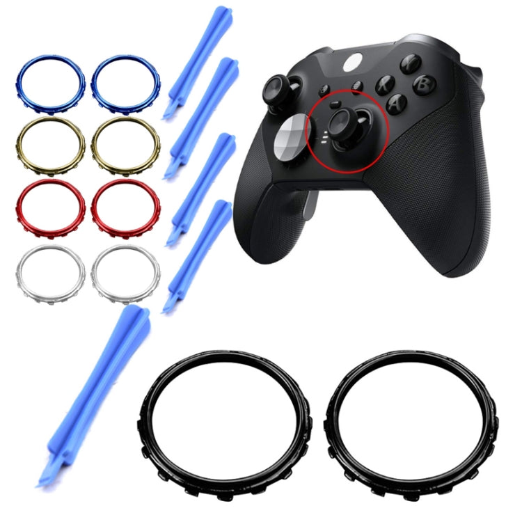 For Xbox One Elite 5pairs 3D Replacement Ring + Screwdriver Handle Accessories, Colour:Gold Plating - Repair & Spare Parts by buy2fix | Online Shopping UK | buy2fix