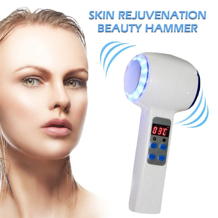 Face Care Device Hot Cold Hammer Cryotherapy Blue Photon Acne Treatment Skin Beauty Massager Lifting Rejuvenation Facial Machine - Beauty Instrument by buy2fix | Online Shopping UK | buy2fix