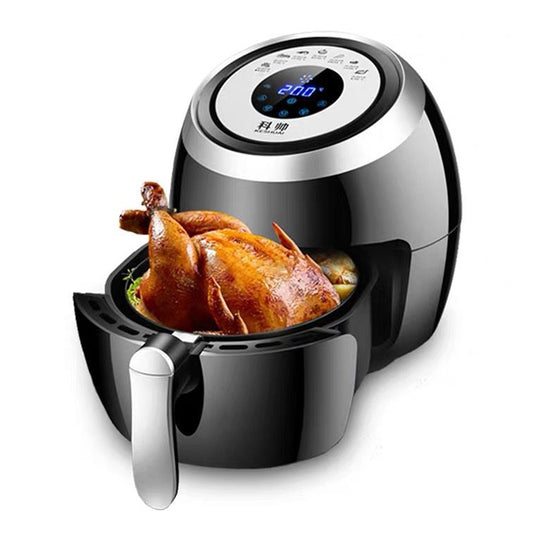 Automatic Electric Fryer  Smokeless Multifunctional Grill Household Intelligent Touch Screen Air Fried Pot 110V(Black) - Home & Garden by buy2fix | Online Shopping UK | buy2fix