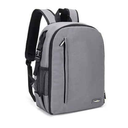 CADeN Shoulder Digital Camera Bag Outdoor Nylon Photography Backpack(Grey Small Bag) - Backpack by CADeN | Online Shopping UK | buy2fix