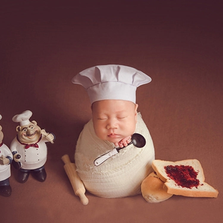 Bread 2 Pieces Newborn Babies Photography Clothing Chef Theme Set - Camera Accessories by buy2fix | Online Shopping UK | buy2fix