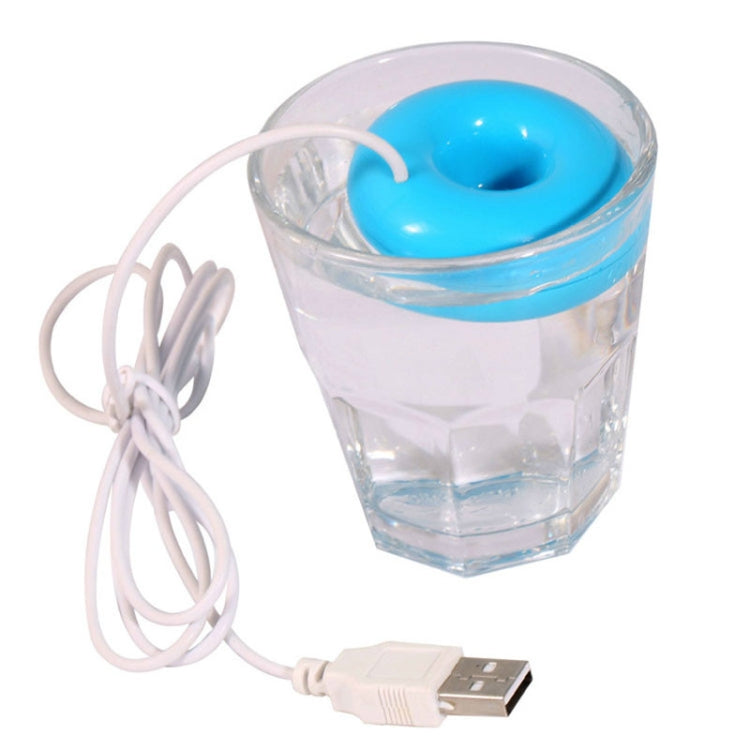 Donut Shape Mini USB Air Humidifier Aroma Diffuser Purifier(Blue) - Home & Garden by buy2fix | Online Shopping UK | buy2fix