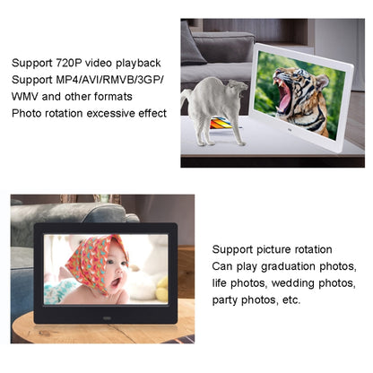 DPF-706 7 inch Digital Photo Frame LED Wall Mounted Advertising Machine, Plug:UK Plug(Black) - Consumer Electronics by buy2fix | Online Shopping UK | buy2fix