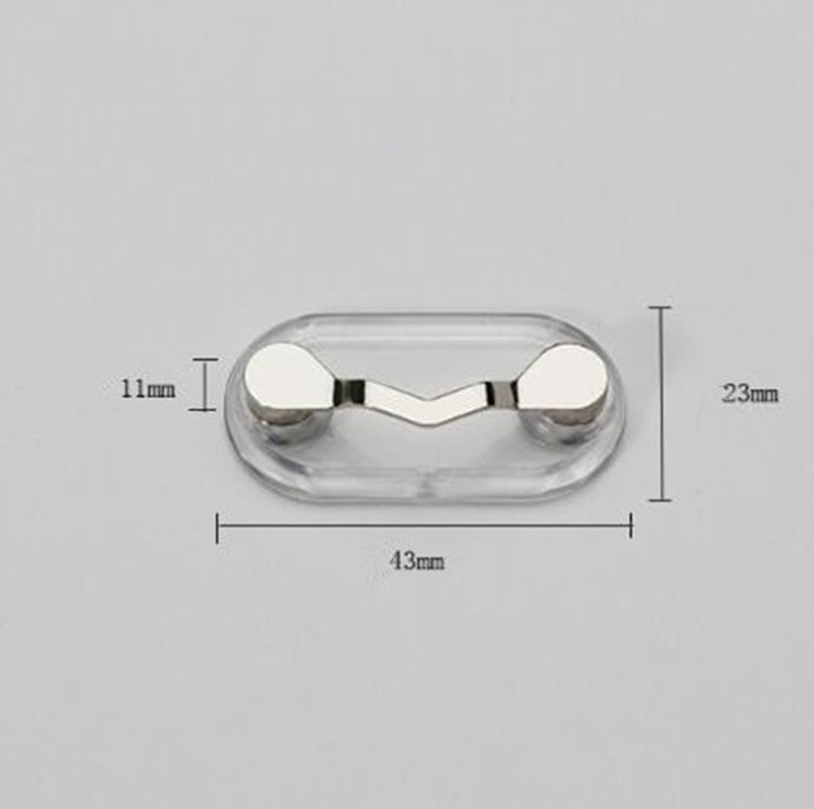 5 PCS Magnetic Glasses Holder Magnetic Brooch Number Plate Headset Glasses Clip(Black) - Home & Garden by buy2fix | Online Shopping UK | buy2fix