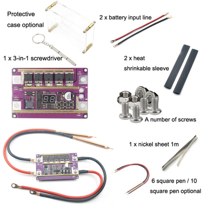 Lead-Acid Battery Version 12V Digital Display DIY Battery Spot Welding Machine Pen Control, Style:10 Square Pen With Case - Home & Garden by buy2fix | Online Shopping UK | buy2fix