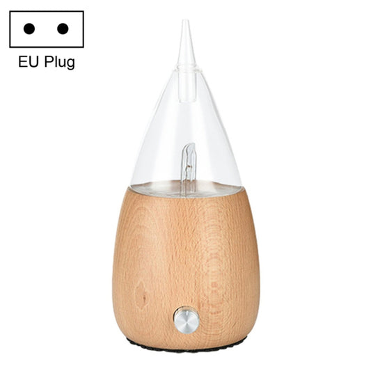 Waterless Diffuser Essential Oil Spray Wood Glass Aromatherapy Air Humidifier, Plug Type:EU Plug(Light Wood Grain) - Home & Garden by buy2fix | Online Shopping UK | buy2fix