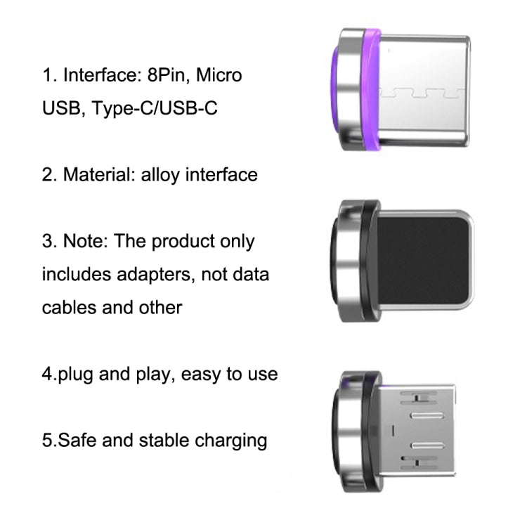 CC57 Support Data Transmission Magnetic Fast Charging Adapter, Style:Android Head -  by buy2fix | Online Shopping UK | buy2fix