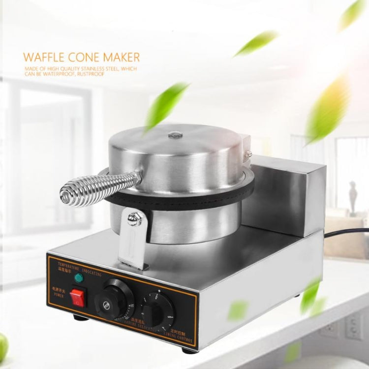 Electric Waffle Maker Egg Roll Maker DIY Ice Cream Cone Machine Crispy Omelet Machine, Plug Type:US Plug - Home & Garden by buy2fix | Online Shopping UK | buy2fix