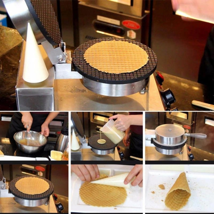 Electric Waffle Maker Egg Roll Maker DIY Ice Cream Cone Machine Crispy Omelet Machine, Plug Type:UK Plug - Home & Garden by buy2fix | Online Shopping UK | buy2fix
