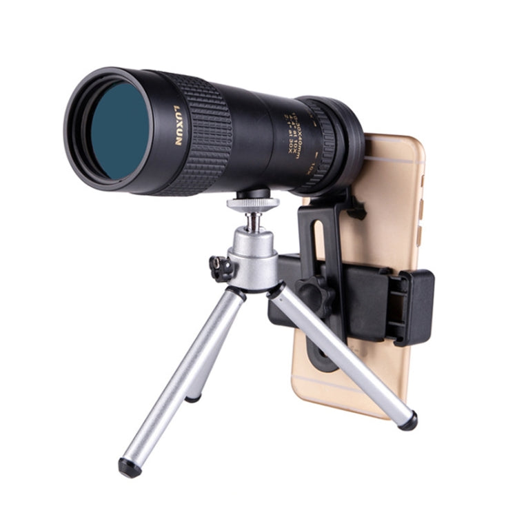 LUXUN 10-30x40 Single-Cylinder HD High-Power Telescope Mobile Phone Mini Telescope(Telescope & Phone Clip & Tripod) - Telescope & Microscope by LUXUN | Online Shopping UK | buy2fix