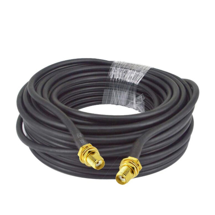 SMA Female To SMA Female RG58 Coaxial Adapter Cable, Cable Length:0.5m -  by buy2fix | Online Shopping UK | buy2fix