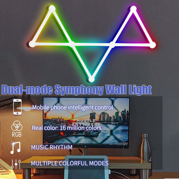 JSK-P22 Smart RGB Mosaic Light Rhythm Light Support Amazon Alexa / Google Assistant /DuerOS US Plug(White) - Novelty Lighting by buy2fix | Online Shopping UK | buy2fix