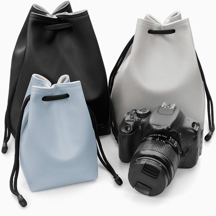 Baona Camera Bag Lens Drawstring Pouch, Size: Large(Gray) - Camera Accessories by Baona | Online Shopping UK | buy2fix