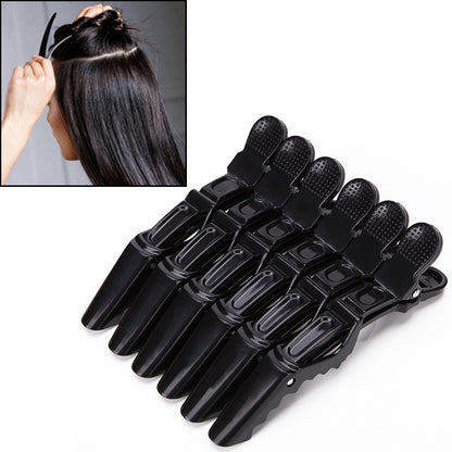 6 PCS Hair Not Easy to Slip off Hair Salon Barber Shop Style Partition Special Clip Hair Tools(Black) - Hair Trimmer by buy2fix | Online Shopping UK | buy2fix