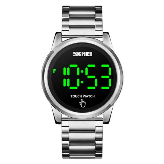 SKMEI 1684 Versatile Sports Steel Belt Men Electronic Watch, Colour:Silver - Alloy Watches by buy2fix | Online Shopping UK | buy2fix
