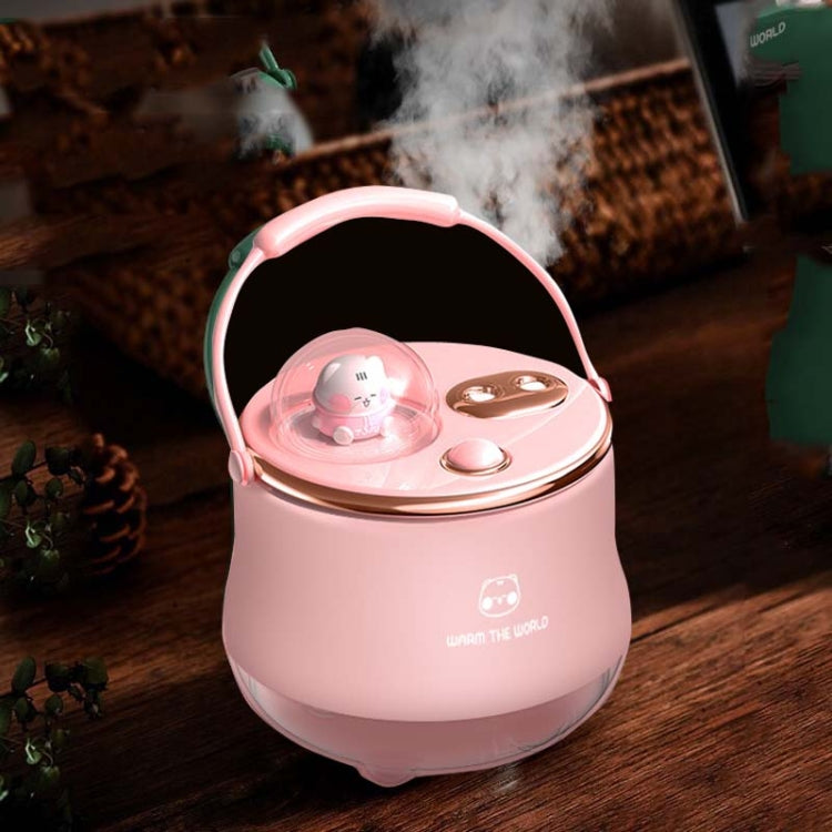 F08 Wired Water Replenishing Double Spray Humidifier LED Night Light Humidifier(Pink) - Home & Garden by buy2fix | Online Shopping UK | buy2fix