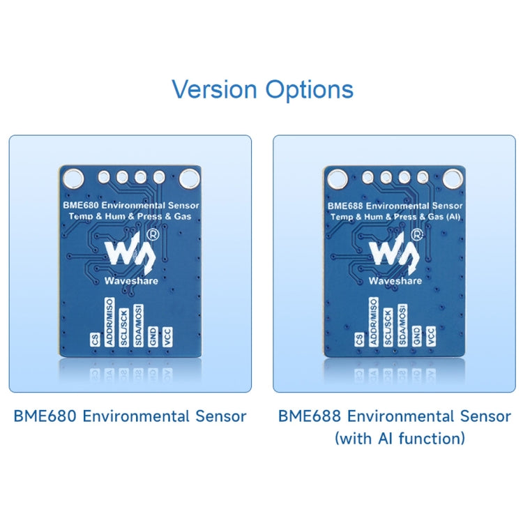 Waveshare BME680  Environmental Sensor Supports Temperature / Humidity / Barometric Pressure / Gas Detection - Consumer Electronics by Waveshare | Online Shopping UK | buy2fix
