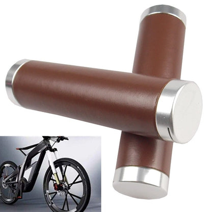 Retro Bicycle Leather Grip Cover Mountain Bike Comfortable Cowhide Grip Cover, Colour: HG005B Exquisite - Outdoor & Sports by buy2fix | Online Shopping UK | buy2fix