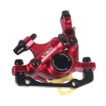 ZOOM HB100 Mountain Bike Hydraulic Brake Caliper Folding Bike Cable Pull Hydraulic Disc Brake Caliper, Style:Front(Red) - Bicycle Brake Parts by Zoom | Online Shopping UK | buy2fix