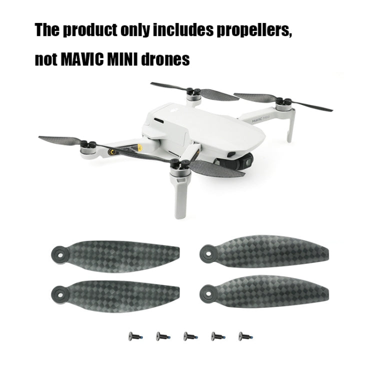 2 Pairs RCSTQ For DJI Mavic Mini Drone Carbon Fiber Propeller - DJI & GoPro Accessories by RCSTQ | Online Shopping UK | buy2fix