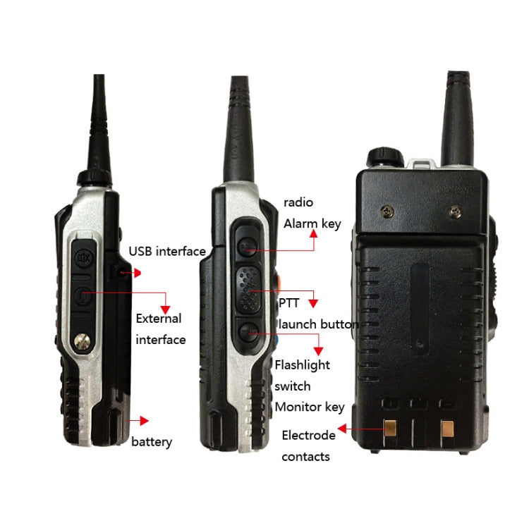 Baofeng BF-B2Plus Outdoor 50km Mini High-power FM Walkie-talkie, Plug Specifications:UK Plug - Handheld Walkie Talkie by Baofeng | Online Shopping UK | buy2fix