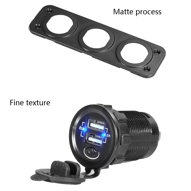 Car Mobile Phone Charger Multi-Port Fast Charging with Cigarette Lighter Multi-Function Digital Display Dual USB Car Charger(Blue Light) - In Car by buy2fix | Online Shopping UK | buy2fix