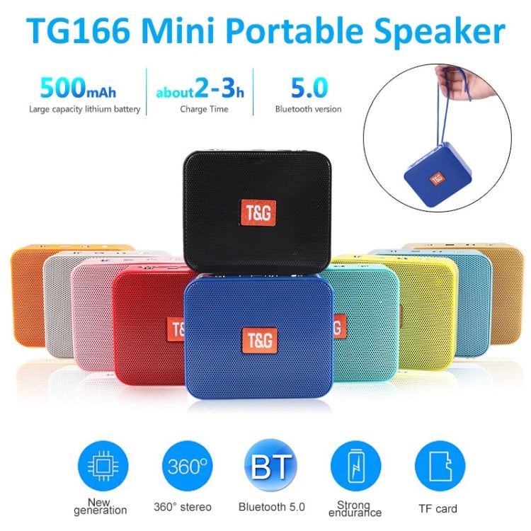 T&G TG166 Color Portable Wireless Bluetooth Small Speaker(Blue) - Mini Speaker by T&G | Online Shopping UK | buy2fix