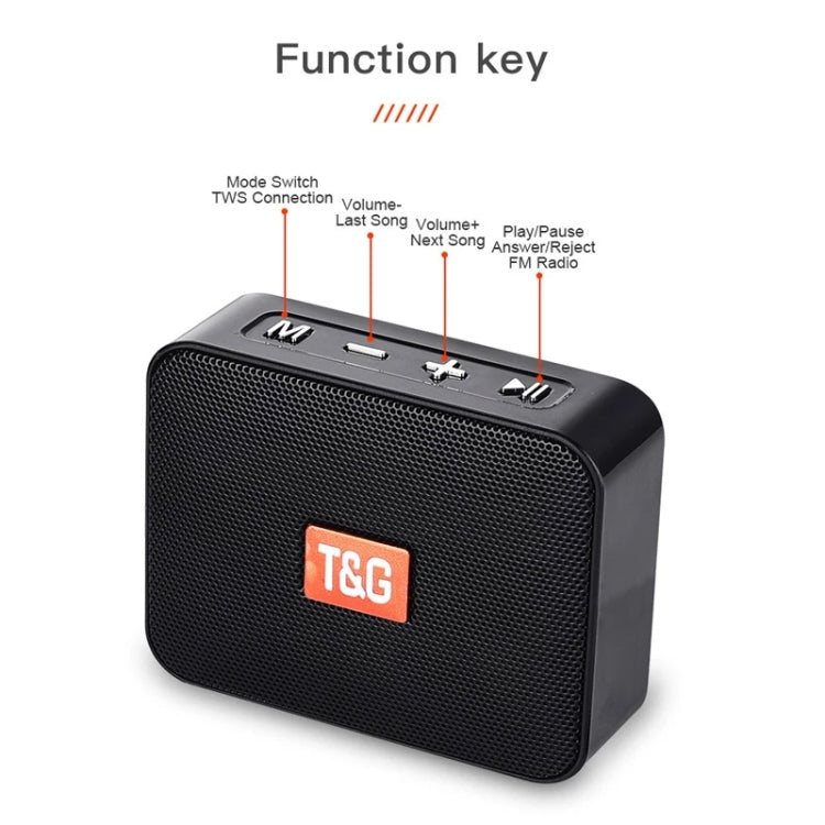 T&G TG166 Color Portable Wireless Bluetooth Small Speaker(Light Blue) - Mini Speaker by T&G | Online Shopping UK | buy2fix