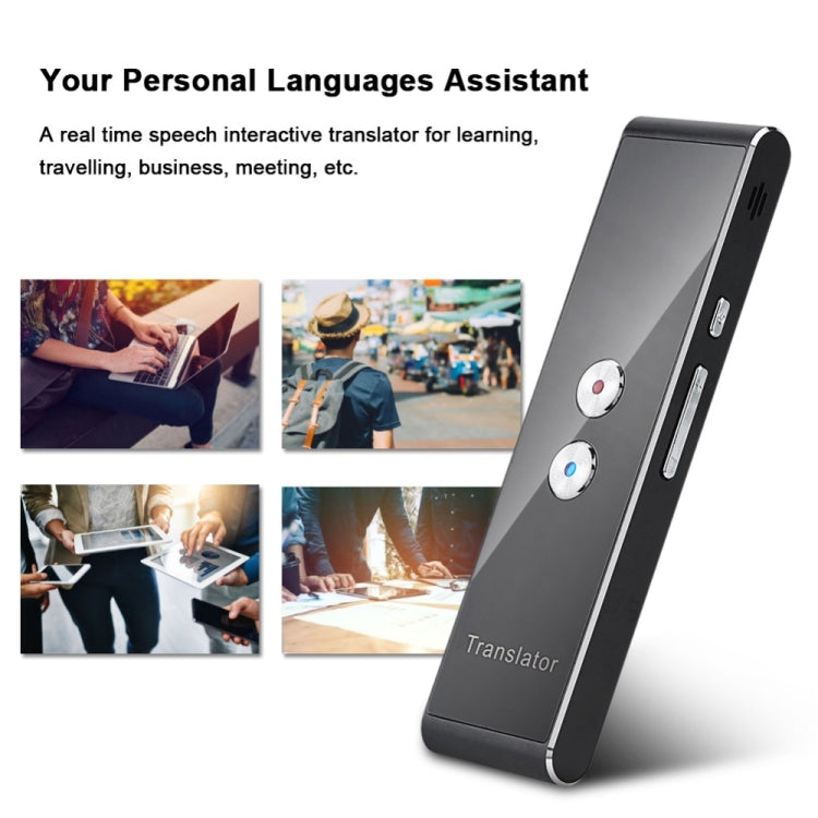 Portable Smart Voice Translator Upgrade Version for Learning Travel Business Meeting 3 in 1 voice Text Photo Language Translator(Black) - Consumer Electronics by buy2fix | Online Shopping UK | buy2fix