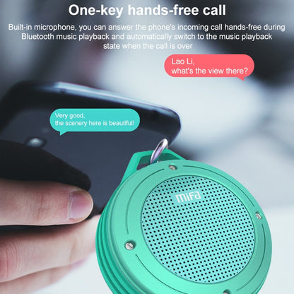 mifa IXP6 Waterproof Mini Portable Bass Wireless Bluetooth Speaker Built-in Mic(red) - Mini Speaker by mifa | Online Shopping UK | buy2fix
