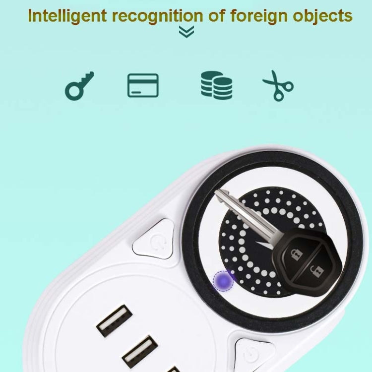 Mobile Phone Wireless Charging Socket Creative Smart USB Power Strip Multi-Function Desktop Vertical Power Strip, CN Plug, Specification: 1.8 Meters, Style:3 Layer(White) - Consumer Electronics by buy2fix | Online Shopping UK | buy2fix