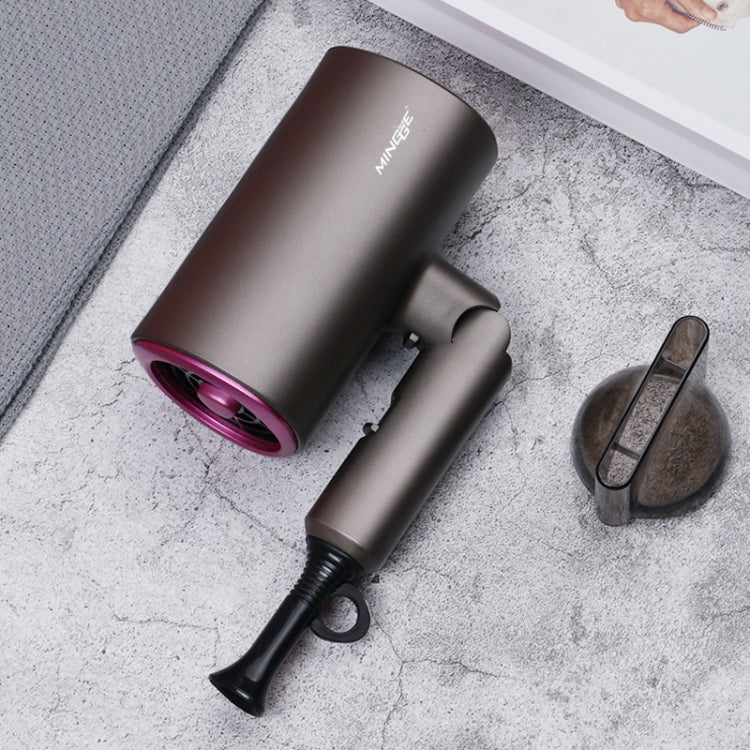 Mingge T1 T Style 1800W High-power Cold Hot Air Wind Fast Drying Folding Hair Dryer, Plug Type:US Plug(Gray) - Home & Garden by buy2fix | Online Shopping UK | buy2fix