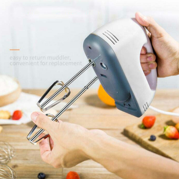 Whisk Electric Household Mini Whisk Baking Small Whipped Cream Machine, Specification:UK Plug+4 Stirring Rods - Stirrer & Squeezer by buy2fix | Online Shopping UK | buy2fix
