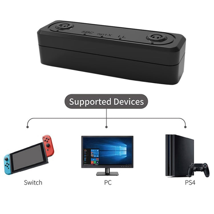 Slim 5.0 Audio Transmitter For Switch/PS4/PC Adapter(Black) - Adapter by buy2fix | Online Shopping UK | buy2fix