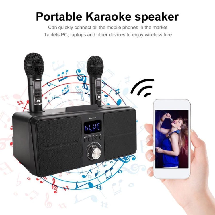 SDRD SD309 Wireless Microphone Bluetooth Audio All-In-One Machine(Golden) - Consumer Electronics by buy2fix | Online Shopping UK | buy2fix