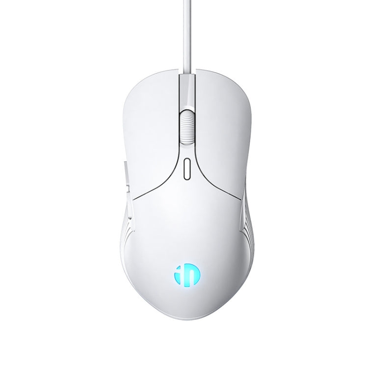 Inphic PB1 Business Office Mute Macro Definition Gaming Wired Mouse, Cable Length: 1.5m, Colour: Matte White Breathing Light - Wired Mice by Inphic | Online Shopping UK | buy2fix