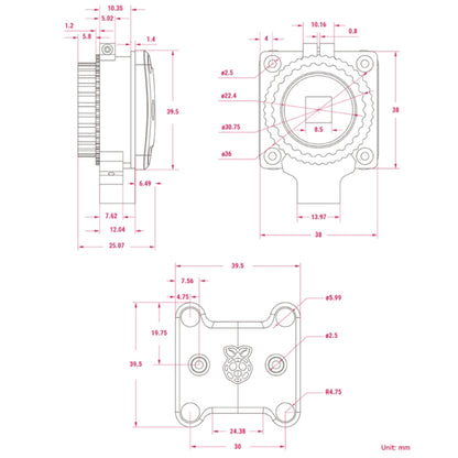 Waveshare Original Raspberry Pi 1.6MP Global Shutter Camera Module(24385) - Modules Expansions Accessories by WAVESHARE | Online Shopping UK | buy2fix