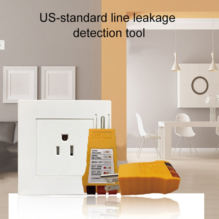 SK300 US Plug Socket Phase Tester Three-Wire Loop Power Socket Tester - Consumer Electronics by buy2fix | Online Shopping UK | buy2fix