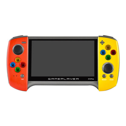 X19 Plus 5.1 inch Screen Handheld Game Console 8G Memory Support TF Card Expansion & AV Output(Red+Yellow) - Pocket Console by buy2fix | Online Shopping UK | buy2fix
