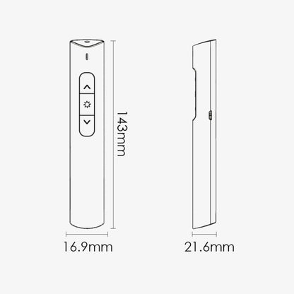 Deli 2.4G Flip Pen Business Presentation Remote Control Pen, Model: TM2801 Black (Red Light) -  by Deli | Online Shopping UK | buy2fix