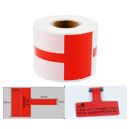 Printing Paper Cable Label For NIIMBOT B50 Labeling Machine(03T-Red) - Printer Accessories by NIIMBOT | Online Shopping UK | buy2fix