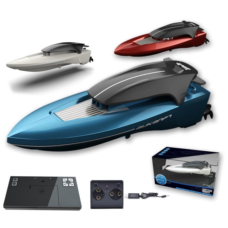 Children Mini Wireless Electric Speedboat Model Boat Simulation Remote Control Toy Boat(Blue) - RC Boats by buy2fix | Online Shopping UK | buy2fix