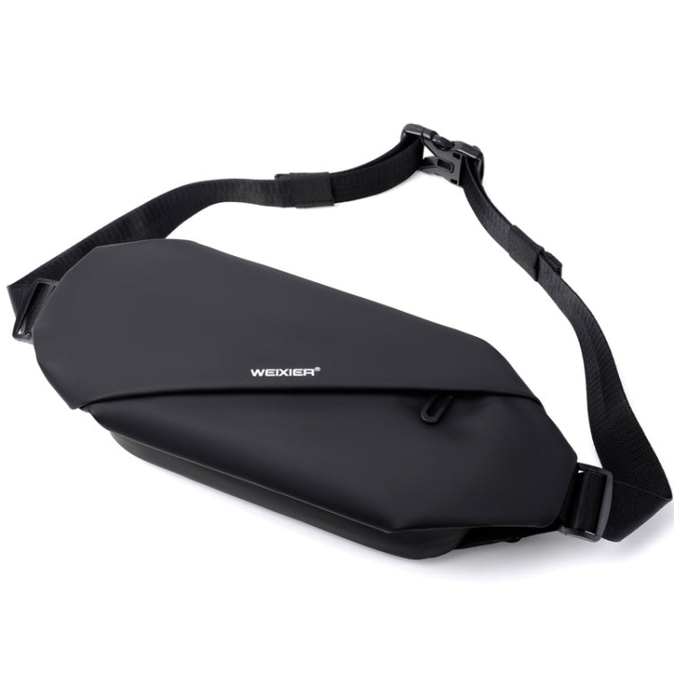 WEIXIER 8641 Men Running Waterproof Waist Bag Multifunctional Chest Bag Sports Leisure One-Shoulder Bag(Black) - Outdoor & Sports by WEIXIER | Online Shopping UK | buy2fix