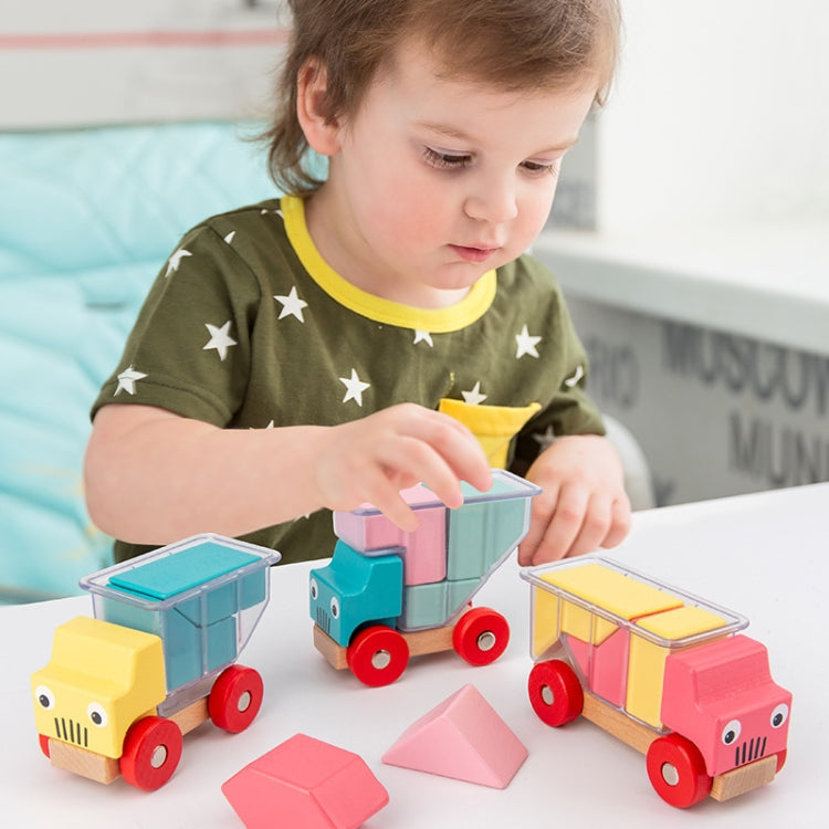 Puzzle Children Toy Gifts Interactive Children Early Education Puzzle Building Blocks, Style: Truck Loading - Building Blocks by buy2fix | Online Shopping UK | buy2fix