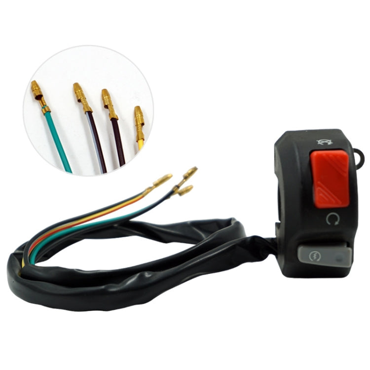2 PCS Motorcycle Modified Faucet Extinguished Start Switch - Electrical System by buy2fix | Online Shopping UK | buy2fix